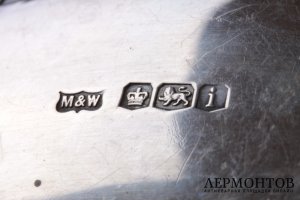 Блюдо ажурное. Mappin and Webb. 1926 год. Серебро 925. Англия