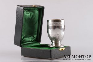 Бокал для воды и вина. ROUSSEL-DOUTRE. Серебро 950 пробы. Франция