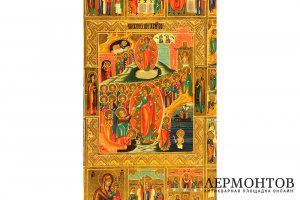 Икона Воскресение Христово-Сошествие во ад. Россия, вторая пол. XIX в. Темпера.