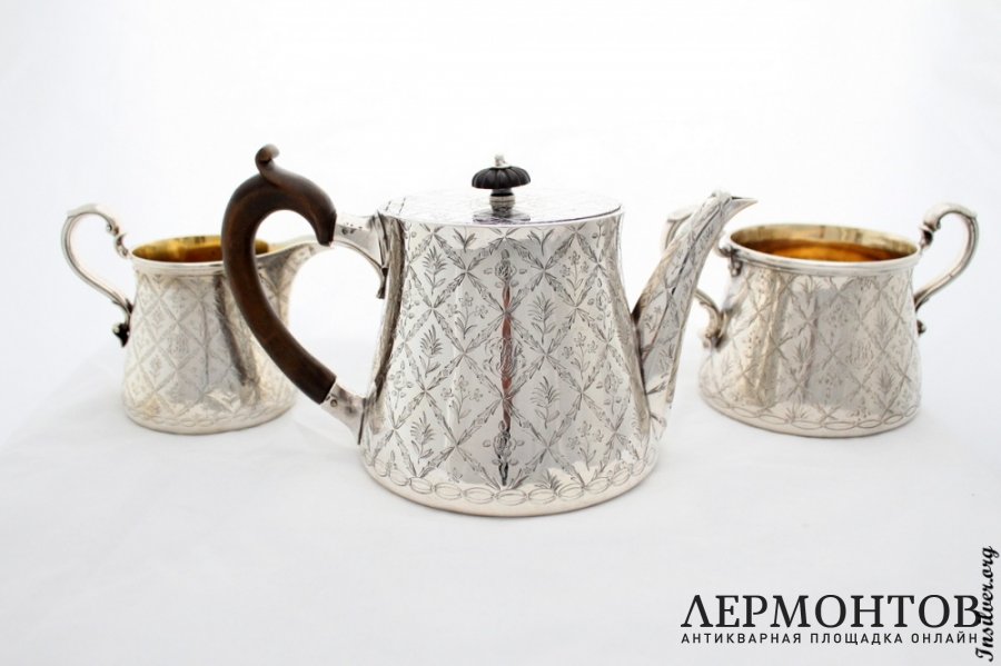 Чайный сервиз. Серебро 925. Англия