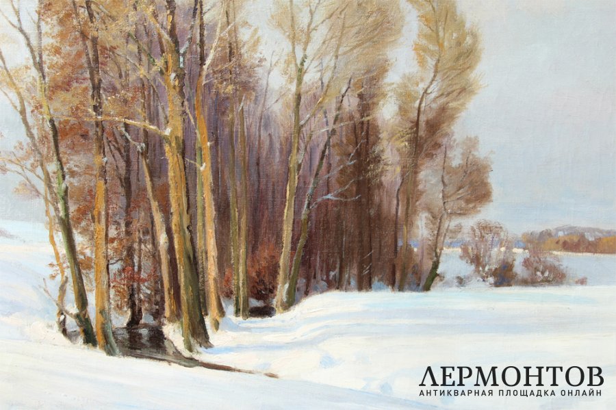 Картина. Копп Вальтер. Зимний пейзаж. Первая треть ХХ в. Собрание маршала А.А. Гречко