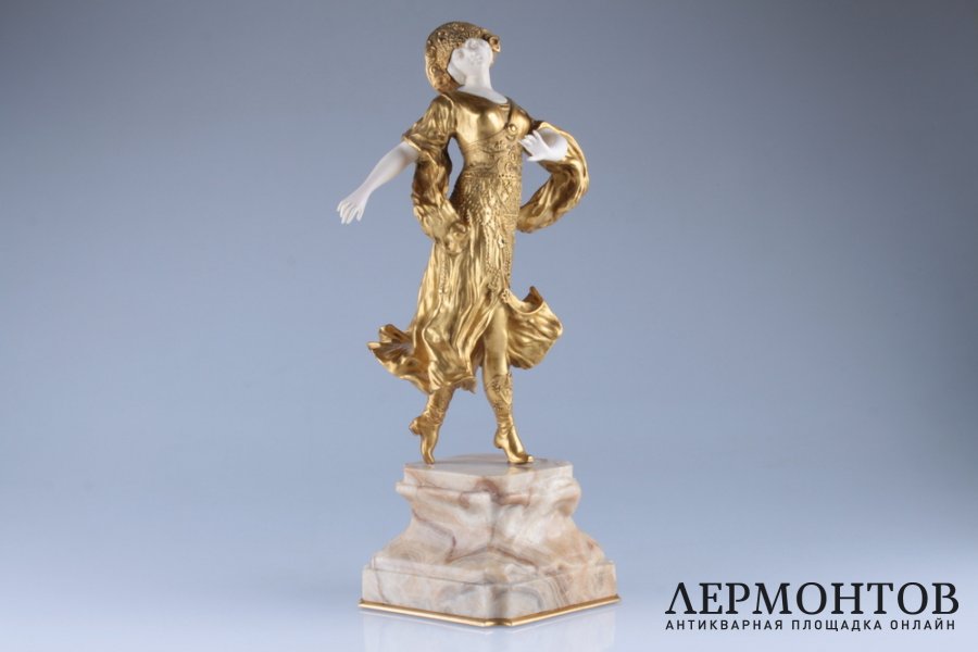 Скульптура Дева птица или Тамара Карсавина. Ар Деко. Франция, 1910-1914 г., Р.П. Марке. Бронза. 