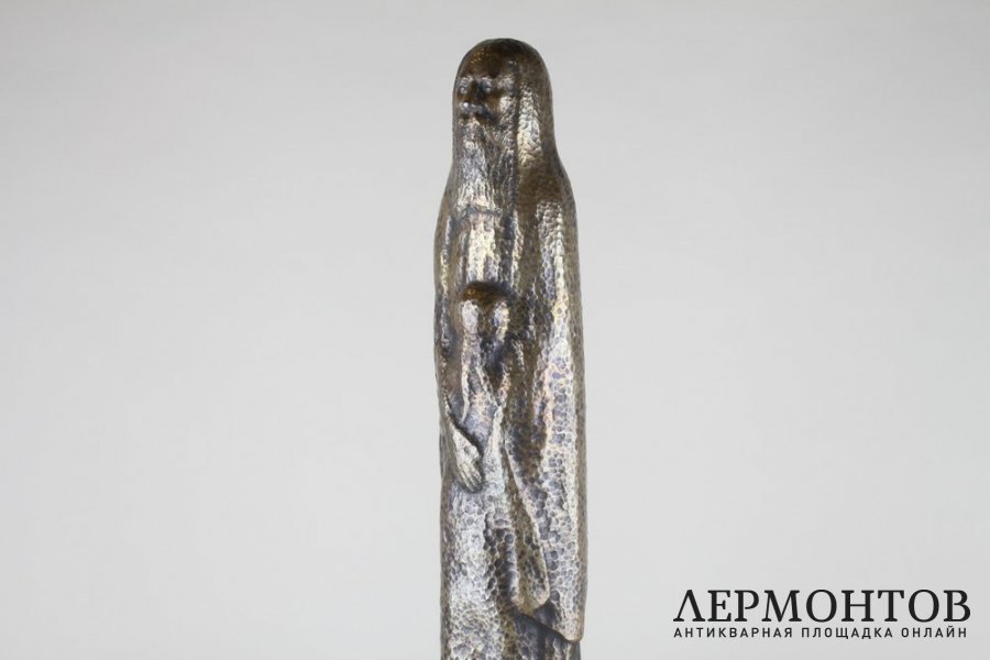 Скульптура Еврей с дочерью. Бронза. Америка, 1964 год.