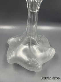 Декантер с пробкой-цветком. Хрусталь, Lalique, Франция, 20 век