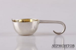 Ковш. Серебро 84 пробы. Золочение. 1881 год. Российская империя
