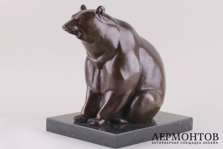 Скульптура в стиле Ар Деко Медведь. Франция, Париж, 1920-1940-е гг.