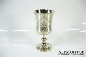 Фужер. Серебро 950 пробы, золочение. Франция, XIX век. 
