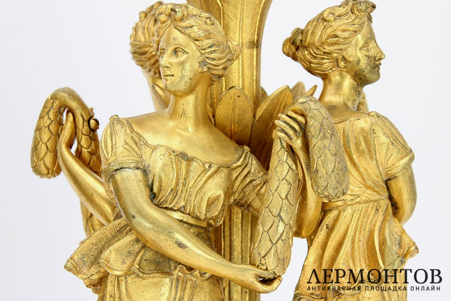 Парные основания. Бронза. Франция, 1800-1830е гг.