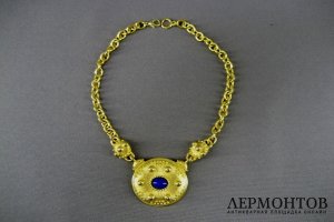 Колье. Металл, золочение. Франция, Orena, ХХ век.