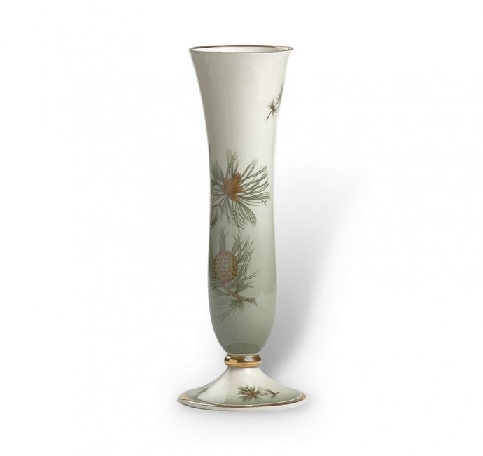 Ваза «Сосновая ветка». Фарфор, Rosenthal, Германия, 1940 год