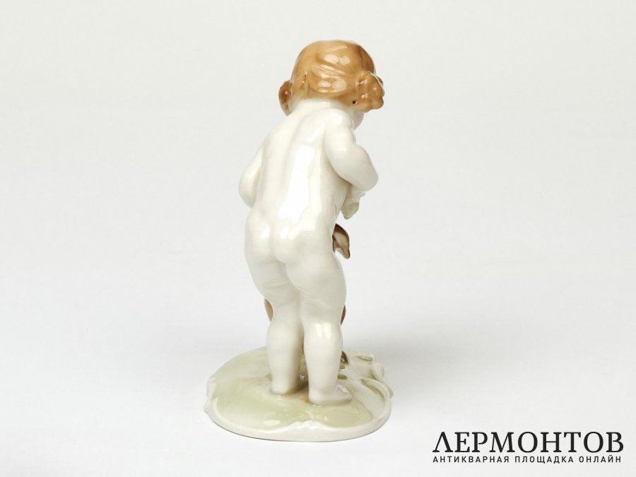 Статуэтка «Девочка с зайцем». Фарфор, Hutschenreuther, Германия, 1955–1968 годы