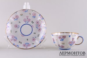 Сервиз Эгоист. Фарфор, роспись. Автор росписи А.В. Воробьевский. ЛФЗ, 1937 г.