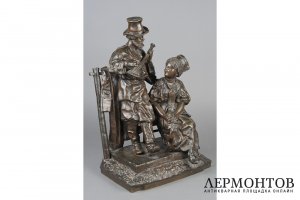 Скульптура Балалаечник. Россия, авт. мод. В.Я.Грачев. Кон. 19 - нач. 20 вв. Бронза