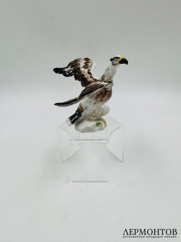 Статуэтка «Орёл». Фарфор, роспись, Meissen, Германия, 19 век