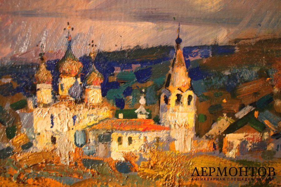 Художник Холуев Владимир Федорович.  Картина. Нижний Новгород.  Картон, масло.