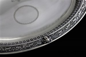 Ваза в стиле ампир с маскаронами. Серебро 800 пробы. Германия