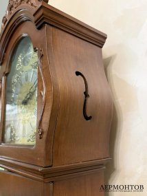 Напольные механические часы «Tempus Fugit». Дерево, латунь, Германия