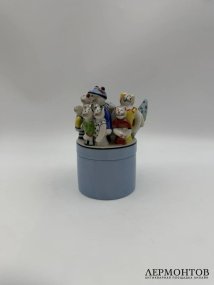 Шкатулка «Коты» из серии «Benedikt & Friends». Фарфор, роспись, Villeroy & Boch, художница R. Benedikt, Германия