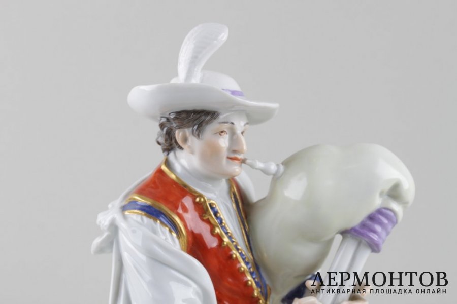 Фигура Музыкант с волынкой. Германия, MEISSEN, 1934 - 1941 гг.