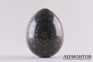 Яйцо пасхальное Христос Воскресе. Фарфор, роспись. Российская империя, рубеж XIX-ХХ в