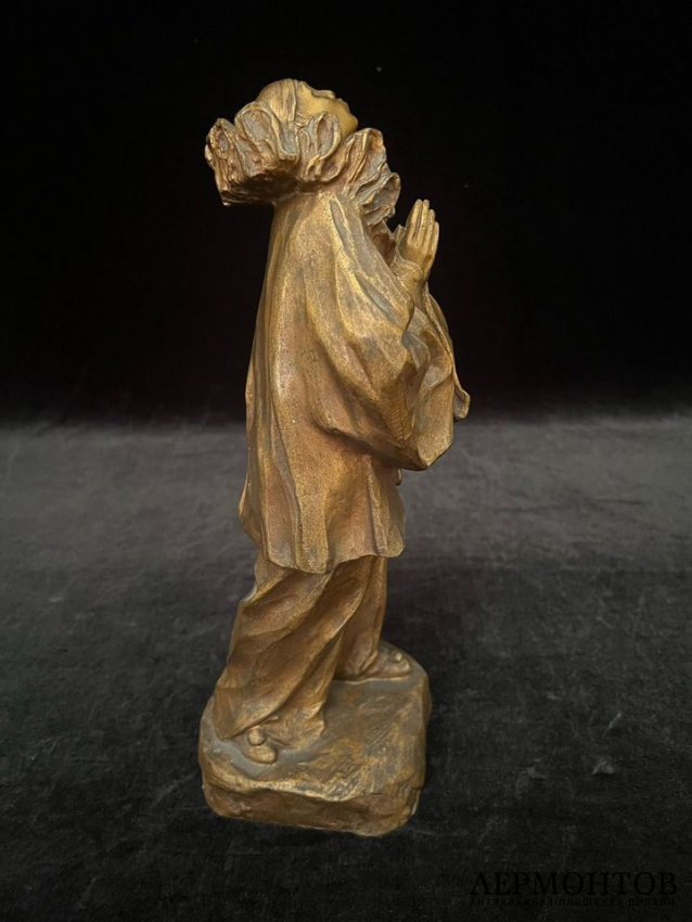 Скульптура Пьеро. Франция, Lucien Alliot, 1920-30-е гг. Бронза, золотистый лак.