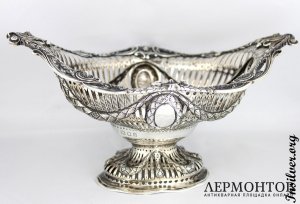 Ваза ажурная. R.F.Fox. Серебро 925. Англия