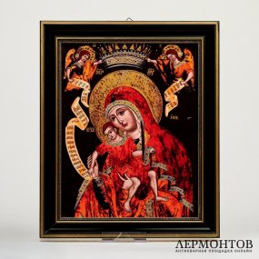 Икона «Киккская Божия Матерь». Фарфор, Германия