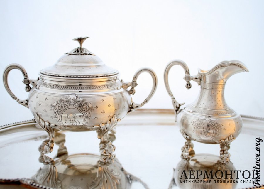 Чайный набор Harleux. Серебро 950. Франция.