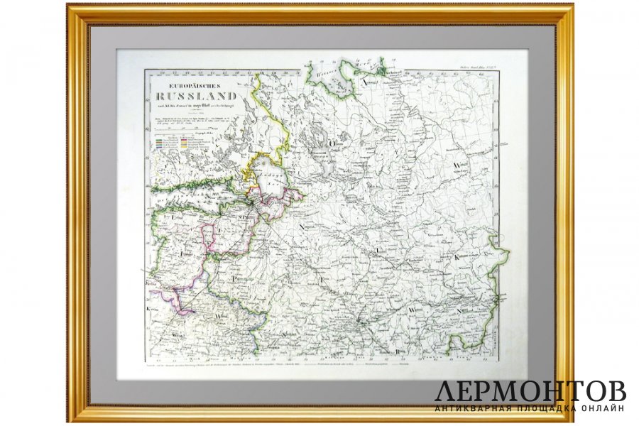 1861г. Европейская Россия по Штилеру. Север.