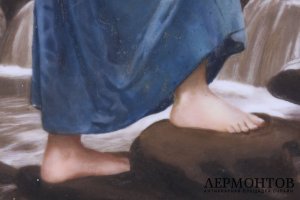 Пласт Девочка, несущая малыша на плечах. Фарфор, живопись. KPM. Германия