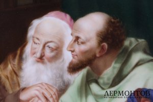 Пласт. Иисус в храме. Генрих Гоффман. Фарфор, живопись. Германия, KPM.