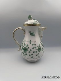Кофейник «Индийская живопись». Фарфор, роспись, Meissen, Германия, 2-я половина 20 века