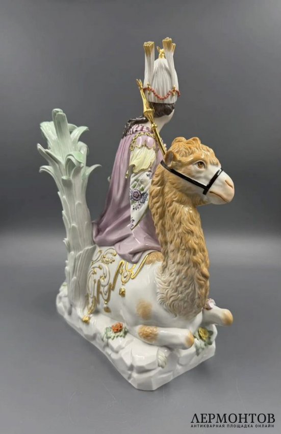 Скульптура «Азия» («Четыре континента»). Фарфор, Meissen, И. И. Кендлер, Германия