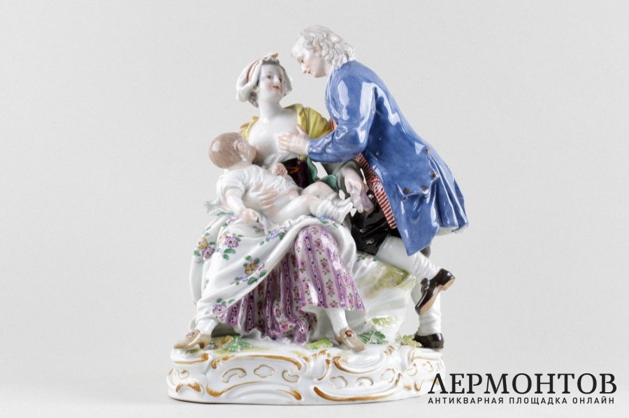 Скульптурная аллегория Семья. Германия, MEISSEN, XIX век.
