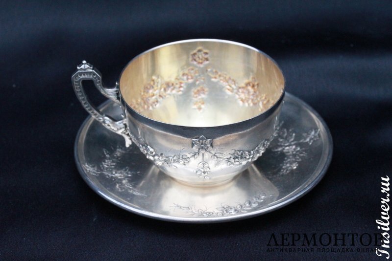 Кофейная пара. Серебро 950. Франция