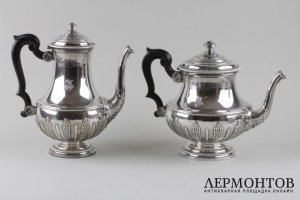Чайный и кофейный сервиз Bointaburet. Серебро 950 пробы. Франция, конец XIX в.