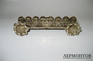 Девятисвечник. Серебро 925 пробы. Израиль, XX век.