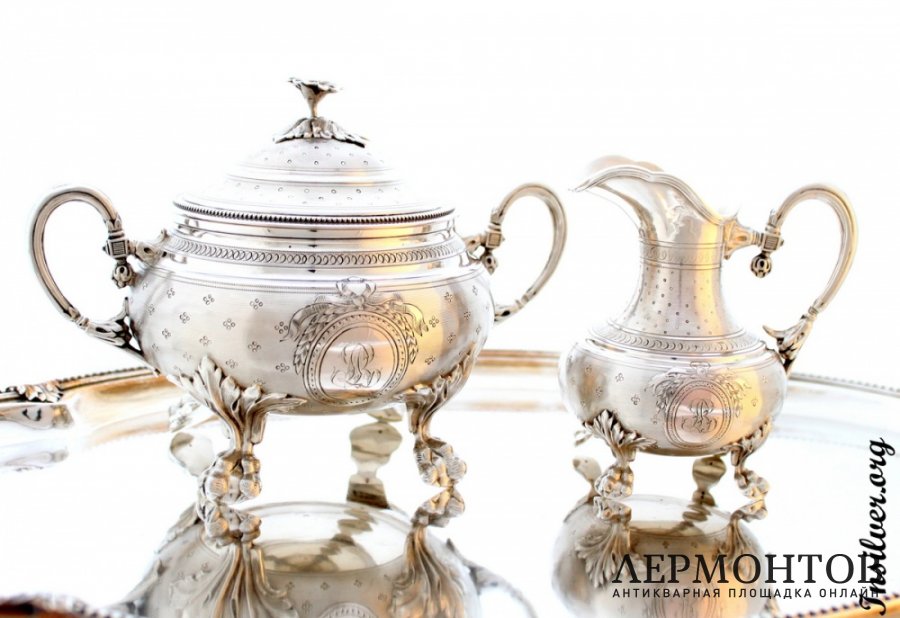 Чайный набор Harleux. Серебро 950. Франция.