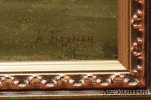 К. Бахман. Ночной пейзаж. 1880-1890е гг. Холст, масло.