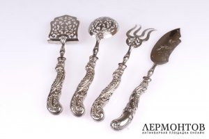Набор для закусок Henri Soufflot. Серебро 950. Франция