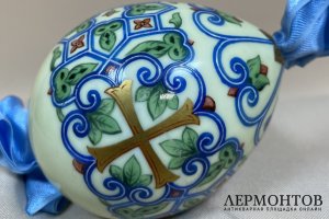 Яйцо пасхальное. Россия, ИФЗ, кон. 19 век. Фарфор. 