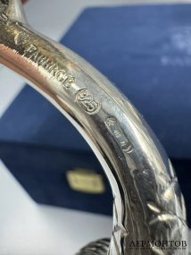 Парные подсвечники «Дельфины». Серебро 925 пробы, Faberge, Франция
