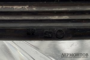 Ваза для фруктов. Россия, Москва, нач. 20 века.  Серебро 84 пробы, хрусталь.