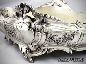 Ваза для фруктов из серебра 950 пробы. Франция, XIX век.