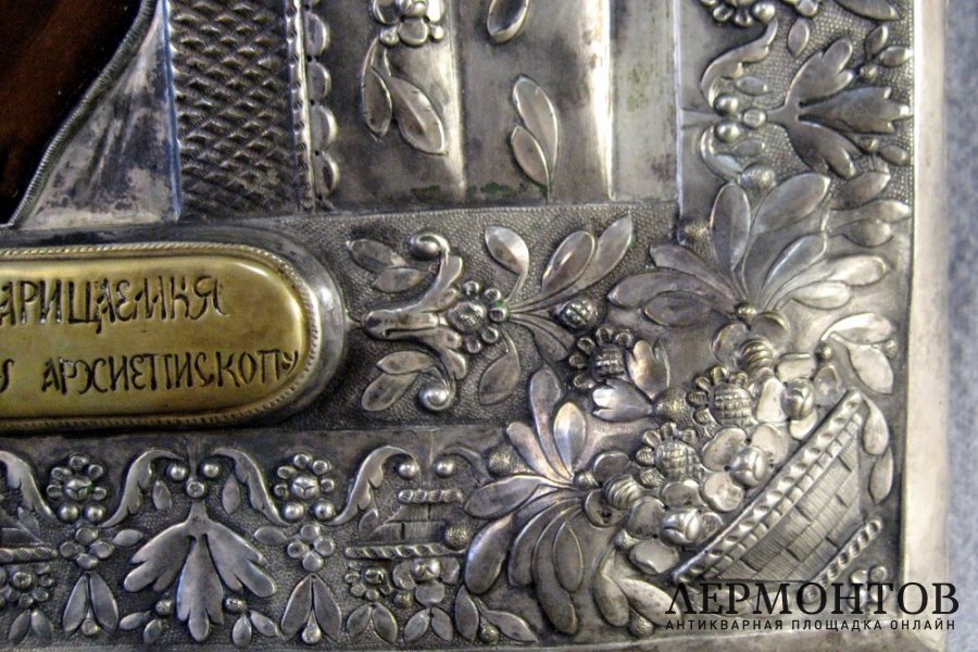 Икона Образ Богородицы Толгской. Россия. Начало XIX в. Дерево, бронза.