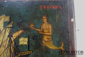 Икона. Панагия Горгона. Дерево. Греция, начало XХ века.