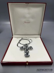 Крест на цепочке. Серебро 925 пробы, Baccarat, Франция