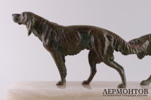 Скульптура Охотничьи собаки в стиле Ар Деко. Франция, 1920-30-е гг.