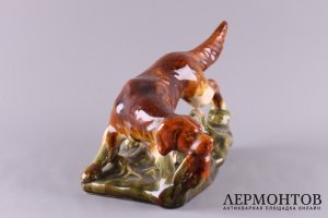 Статуэтка Собака с дичью. СССР, 1950-60 е гг.