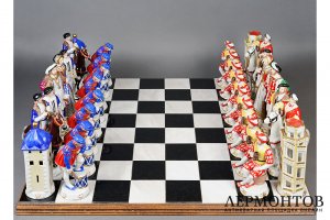 Шахматы. Германия, Rudolf Kammer Porzellanmanufaktur, 1961-1972 гг. Фарфор, роспись.